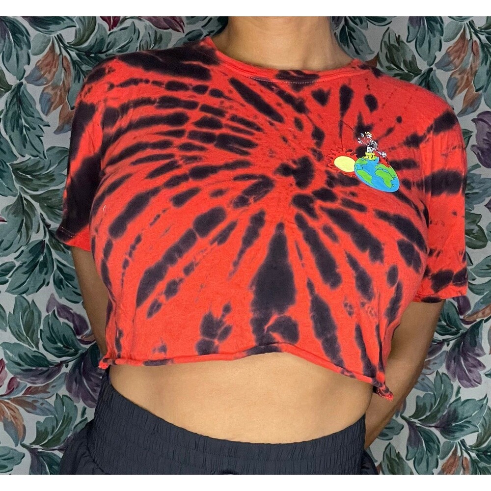Red Empyre Tye Dye Crop Top